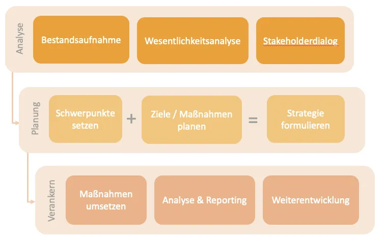 Vorgehen Strategie und Reporting